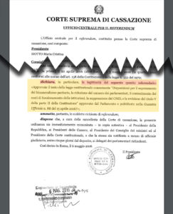 La dichiarazione di legittimità del quesito referendario