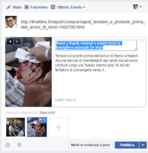 Modifiche ad arte di immagine e titolo