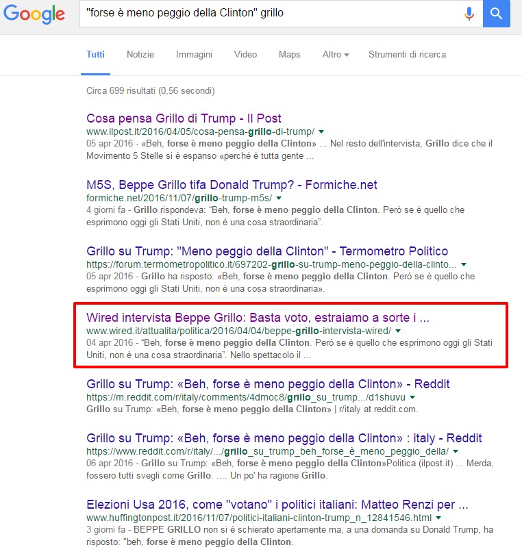 Bastava una semplice ricerca via Google per scoprire che la citazione è vera.