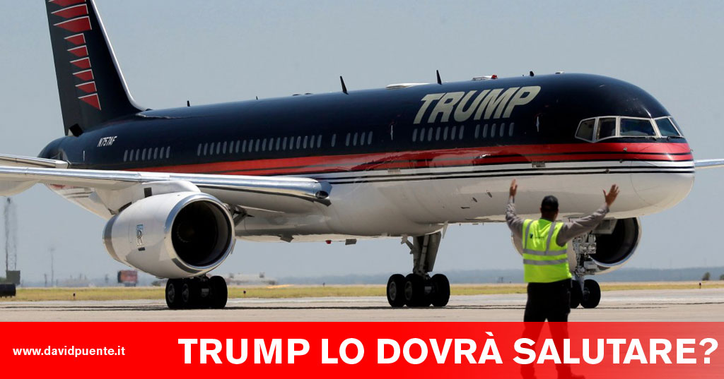 aereo di trump