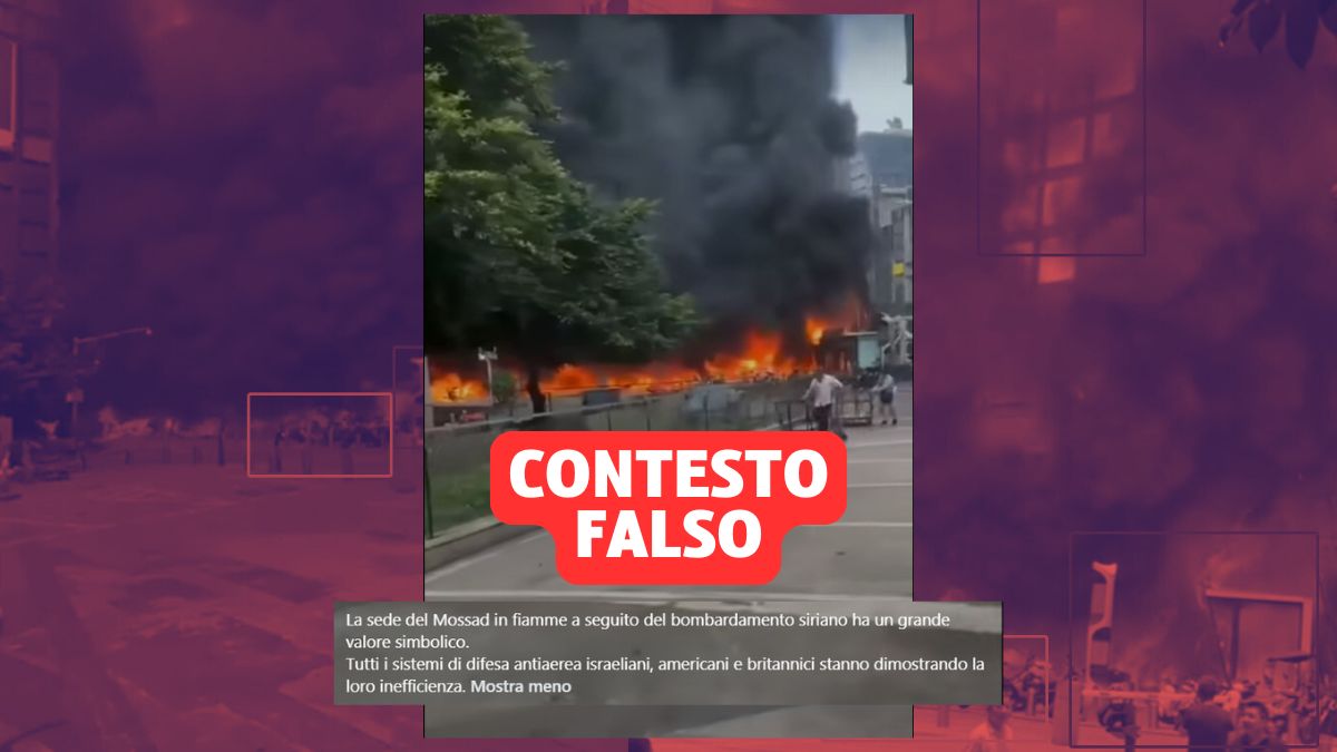 Questo video non mostra la sede del Mossad in fiamme dopo i bombardamenti iraniani
