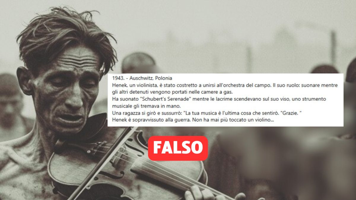 La falsa storia del violinista Henek ad Auschwitz