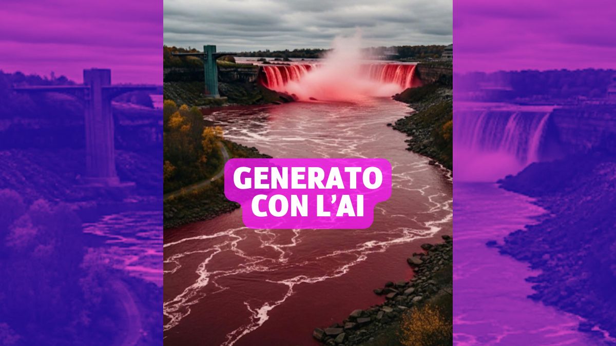 Le Cascate del Niagara non si sono tinte di rosso sangue