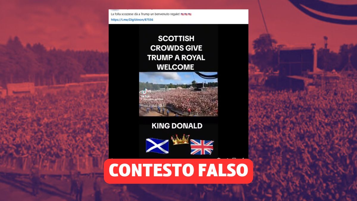 Questa folla non ha mai festeggiato l’arrivo di Donald Trump in Scozia