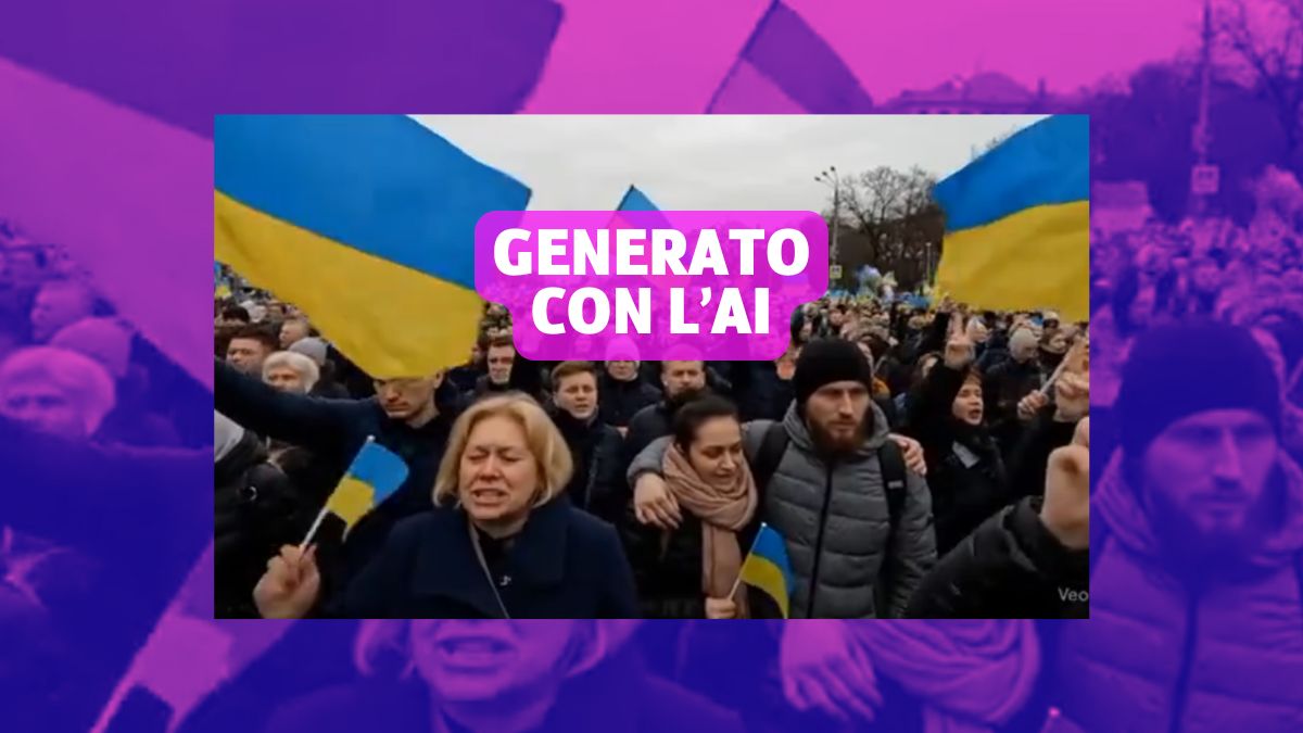 Il falso video degli ucraini che manifestano contro Zelensky e a favore della Russia