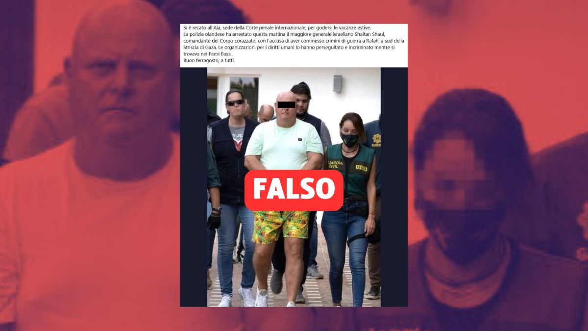 La falsa notizia sull’arresto del “maggiore generale israeliano Shaitan Shaul” in Olanda