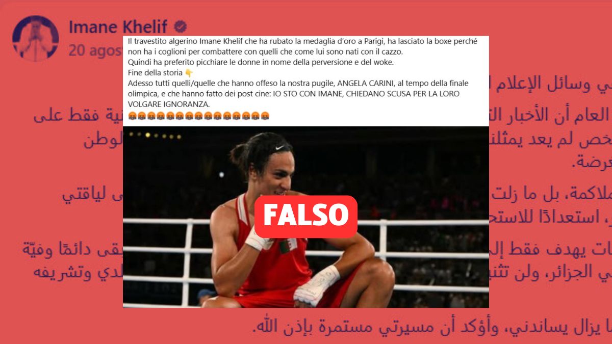Imane Khelif non ha deciso di lasciare la boxe